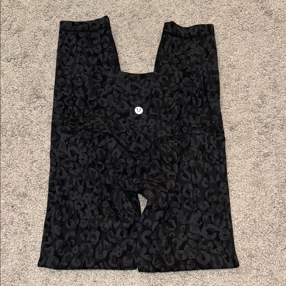 lululemon athletica Black Patterned Women's leggings